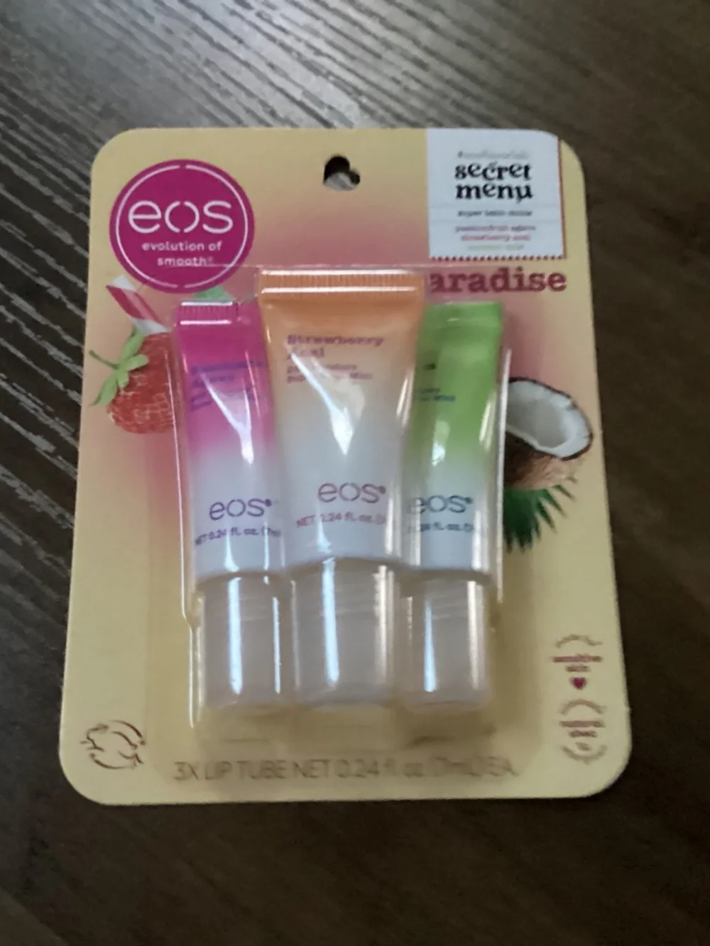 EOS Flavor Lab Secret Menu Super Balm Minis Pink Paradise Lip Balm Bundle NEW